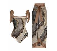 LAOSU Maillot De Bain pour Femme,D'Été Maillot De Bain Femme Long,Maillot Tanga Femme,Maillot De Bain Sculptant Et Gainant,Maillot De Bain Soutien Gorge,Culotte Bikini