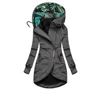 LAOSU Manteau D'Hiver Épais Chaud Femme - Veste Polaire, Coupe Vent, En Cuir, Bleu Canard, Jaune Moutarde, Doudoune Longue