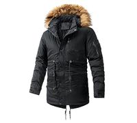 LAOSU Manteau Homme Automne Hiver - Blouson Outwear Veste Moto Blazer Blanc Bleu - Manches Longues Chaud Doudoune Blanche