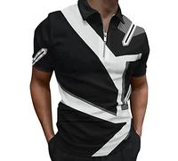 LAOSU Origine Marque Polo Club en Maille Rouge Femme Gris Homme Marron Blanc Manche Longue Militaire Fleuri Bleu t Shirt 09-noir M