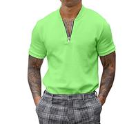 LAOSU Polo Classique Manches Courtes Été Polo Homme,Décontractée Polo en Eponge Homme,Polo Col Officier Homme,Polo,Chemises en Jean,Polo Original