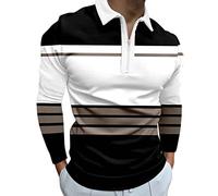 LAOSU Polo Golf Homme Automne Grande Taille Classique Longues Hautes Luxe, Le Noir, M, (j18ML43it)