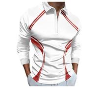 LAOSU Polo Homme Golf Tennis Manches Longues Pas Cher Polo Rugby Manche Longue Slim Fit Polo Manche Longue Rayé Homme Décontractée Marque De Vetement Polo Chaud Polo Manche Longue