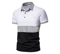 LAOSU Polo Homme Manches Courtes Décontractés Col Zippe Mode Vintage Pas Cher Imprimé Golf Grande Taille Confort Tee Shirt Tops Hauts Sport T-Shirt Casual Streetwear Printemps Été Beau Chic
