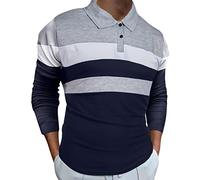 LAOSU Polo Imprimé Homme Coupé Mince Doux HawaïEnnes Bande ImpriméEs Polo Homme AjustéS Carreaux Polos Homme Promo Polo 2022 Polo à Revers zippé Polo X-2-grey L
