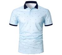 LAOSU Polo pour Homme Manche Courte Décontracté Mode Polo Habillé Homme Vetement Polo Surchemise Bucheron Homme Chemises Hommess Pas Cher Classique Polo Vetement Homme Léger Habillé Tee Shirt