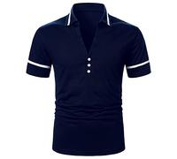 LAOSU Polo pour Homme Manche Courte Décontracté Mode Polo Vêtements Homme Polo Homme Manche Courte Chemise Élastique Homme Chemises pour Hommes Pas Cher Classique Soldes Polo Léger Habillé Tee Shirt