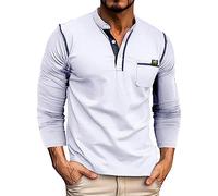 LAOSU Polo pour Homme T-Shirt De Golf,Polo Homme Vert,Polo Italien,Polo Rugby Manche Longue,Chemise A Carreau,Chemises À Col Mao,Polo Lin