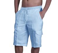 LAOSU short foot homme de pas cher habillé bleu bermuda noir cycliste sudation cuir ensemble tshirt cuissard training homme, M