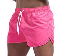 LAOSU Short Homme Bermuda Microfibre Dechire Jersey sur Coté Safari Pole Dance Shiny Doré Montagne Pastel Tahitien Laterales Original Destroy Équipe Multicolore Doublure Zippées Cheville Polyamide
