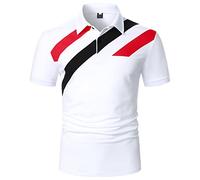 Laosu T-Shirt Homme Polos Manche Courte Décontracté Mode Pantalon Polo Vetement Homme Surchemise Homme Bleu Marine Chemise Homme Rayure Pas Cher Classique Polo Manche Courte Homme Léger Habillé Tee Sh