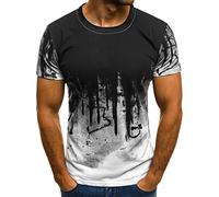 LAOSU T-Shirt Manches Courtes Homme Tops Décontractés Humour Chic Col Rond Fitness Pas Cher Streetwear Personnalisé Mode Vintage Sport Tshirt Tee Shirt Hauts Beau Grande Taille Casual Été Imprimé 3D