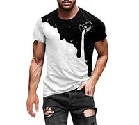 LAOSU Tee Shirt Moche Homme Personnalisé Casual T-Shirt Drôle Hommes Manches Courtes Chemise Funny Sport Fitness Col Rond Imprimé 3D Muscle Grande Taille Marque Idée Cadeau Blouse Tops