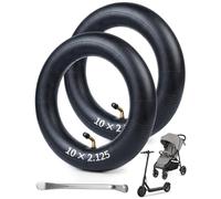 LAOYE 2 Pcs Chambre a Air 10x2.125 Valve Coudée à 90° Chambre à Air 10 Pouces pour Trottinette Electrique