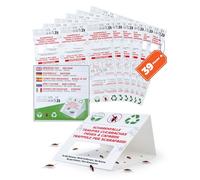 LAOYE 39 Pcs Petit Piege Cafard Collant 6.5 * 6.5 * 3.5cm Produit Anti Cafard Puissant Professionnel Piège à Cafards et Blattes Efficace