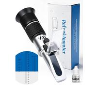 LAOYE 3en1 Réfractomètre Miel Humidité 12-27% Brix 58-92% Baumé 38-43 °Bé Refractometre Miel ATC & avec étalonnage Testeur humidité Miel pour Apiculture, sirops, mélasses