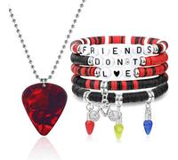 LAOYEFACAI Lot de 2 Bracelets Les Amis Ne Mentent Pas et Collier Bizarre, Bijoux Cadeau d'Amitié, Produits Dérivés