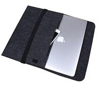 LaoZan 11-17 pouces Sac à Main étui de Transport Housse pour Ordinateurs Portables Ultrabook Netbook Sac à Main pour MacBook 17" Gris foncé