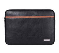 LaoZan 13-15 Pouces Housse pour Ordinateur Portable en Faux cuir Pochette Sacoche pour Ultrabook Netbook 14" Noir marron