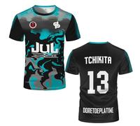LaoZan Maillot de Foot JUL Tchikita T-Shirt à Impression 3D Maillots Col Ras-du-Cou Vêtement Streetwear Classique Tenue