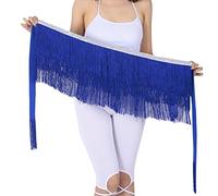 LaoZanA Femme Professionnel Triangle Tribal Ceinture De Danse Orientale Belly Dance danse mit tassel One Size Bleu saphir