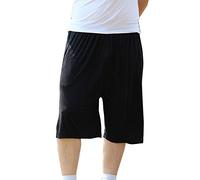 LaoZanA Homme Pantalon De Pyjama Modal Léger Confortable Shorts Bermudes De Plage Grande Taille Noir 6XL