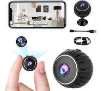 LaoZiYao Mini caméra cachée HD 1080p portable avec vision nocturne et détection de mouvement - Batterie intégrée - Caméra de sécurité cachée pour maison/bureau/intérieur/extérieur