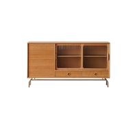 LAPADULA Armoire Console Meuble de Rangement d'appoint for Salon, Table d'entrée Simple en Bois Massif, Meuble en pin Contre Le Mur, 160 x 40 x 87 cm Meuble de Rangement Buffet