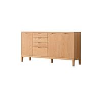 LAPADULA Armoire Console Meuble de Rangement en Bois Massif de Style Japonais 150 x 40 x 80 cm, Table de Rangement d'entrée Moderne, Meuble de Cuisine Simple for Restaurant Meuble de Rangement Buffet
