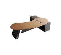 LAPADULA Bureau d'ordinateur Établi de Bureau en Bois Massif de Grande Taille, idéal for Les Chefs d'entreprise, Les présidents, Les Grands Bureaux et la réception. Bureau Robuste(220x77x75cm)