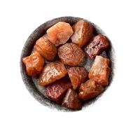 LAPADULA Cristaux Haut de Gamme Cristal d'agate Rouge Naturel, Pierre Brute, diffuseur d'aromathérapie, minerai Brut, Pierre concassée, Ornements en Cristal Roche Wicca Naturelle(2-3cm/500g)