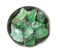 LAPADULA Cristaux Haut de Gamme Cristal de Fluorite Verte Naturelle, Pierre Brute, diffuseur d'aromathérapie, minerai Brut, Pierre concassée, Ornements en Cristal Roche Wicca Naturelle(2-3cm/500g)