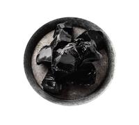 LAPADULA Cristaux Premium Échantillon de minéral d'obsidienne naturelle, pierre d'aromathérapie brute, pierre concassée, pierre démagnétisante Roche Wicca naturelle (3-5 cm/500 g)
