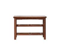 LAPADULA Escabel Tabouret carré en bois de style chinois, tabouret pour changer de chaussures, bas pour la maison et le salon, entrée ottomane