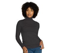 LAPASA Haut Thermique Col Roulé Femme Maillot de Corps à Manches Longues sous-Vêtements Automne-Hiver Chaud L90 Moyennement Épais, Gris Foncé, XL