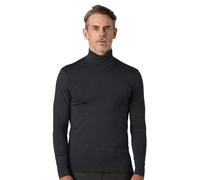LAPASA Haut Thermique Col Roulé Homme Maillot de Corps à Manches Longues sous-Vêtements Automne-Hiver Chaud M124 Moyennement Épais, Gris Chiné Foncé, S