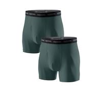 LAPASA Lot de 2 Boxer Homme de Voyage Randonnée Séchage Ultra Rapide Ultra Léger Maille M16, Gris Clair*, US: M / FR: L (Tour de taille : 81-86 cm)