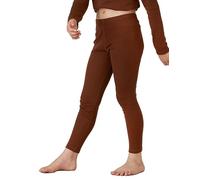 LAPASA Pantalon Thermique Enfant 100% Laine Mérinos Naturelle sous-Vêtements Chauds Fille et Garçon Bas Mixte Unisexe 5-13 Ans Automne/Hiver Fin & Léger K14 Marron (Pantalon), 5-6 Ans