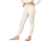 LAPASA Pantalon Thermique Enfant 100% Laine Mérinos Naturelle sous-Vêtements Chauds Fille et Garçon Bas Mixte Unisexe 5-13 Ans Automne/Hiver Fin & Léger K14 Crème (Pantalon), 11-12 Ans
