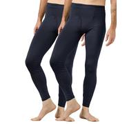 LAPASA Pantalon Thermique Homme Bas Caleçon M56 M Bleu Marine (2 Pantalons)