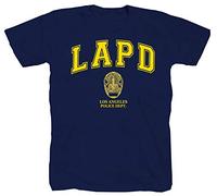LAPD Los Angeles Californie Sheriff Police T-Shirt Chemise Bleu Medium