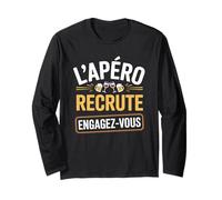 L'Apéro Recrute Engagez-Vous Humour Manche Longue