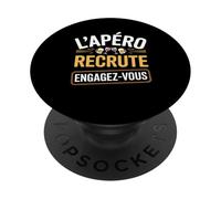 L'Apéro Recrute Engagez-Vous Humour PopSockets PopGrip Adhésif