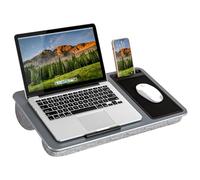 LapGear Home Office with Device Ledge Argenté/Carbone.