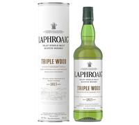 Laphroaig Triple Wood Islay Single Malt Scotch Whisky avec étui, Whisky Écossais 48% - 70cl