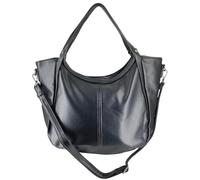 Laphrodite Sac à main pour femme, taille moyenne, aspect cuir, sac à bandoulière Hobo, avec de nombreux compartiments, sac à anse, bandoulière amovible, élégant pour bureau, affaires, loisirs, Noir
