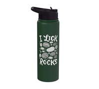 Lapidary Rock Collection Fossiles I Lick Rocks Géologue Stainless Steel Insulated Water Bottle