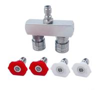 Lapiglo 5000 PSI pour double pression pour buse de lave-glace en acier inoxydable rapide pour le kit de connexion avec 2 embouts rouges et 2 embouts blancs nettoyage efficace lot de 5