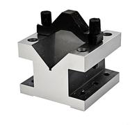 Lapiglo Acier trempé pour bloc en V avec jeu de pinces, montage au sol à 90 degrés, inspection de perçage, fraisage, 35 x 35 x 30 mm et 60 x 60 x 50 mm (60 x 60 x 50 mm)