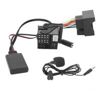 Lapiglo Adaptateur audio de voiture sans fil 5.0 pour BMW E60 E63 E64 E65 E87 E90, récepteur de musique auxiliaire avec microphone pour appels mains libres (B)
